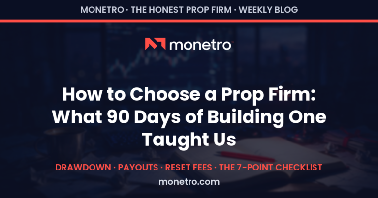 How to Choose a Prop Firm: What 90 Days of Building One Taught Us